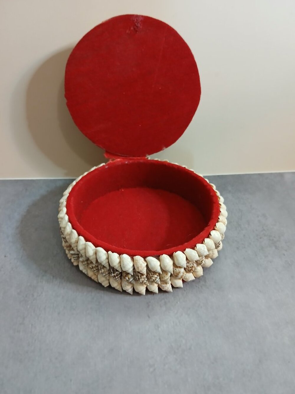 Two Vintage Handmade Seashell Decorated Trinket Boxes-Coastal-Nautical - Picture 4 of 10